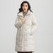 Women's Winter Padded Parka Coat With Hood, Long Quilted Jacket For Cold Weather, Warm Polyester Filling, Plus Size Available_ecoleips.com