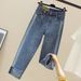 Vintage High-Waisted Jeans For Women – Slimming Straight-Leg Trousers With Rolled Hem, Comfortable & Flattering Fit_ecoleips.com