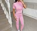 Y2K Aesthetic Zip-Up Tracksuit Set – Long Sleeve Tee & Yoga Pants, Retro Sporty Outfit For Women_ecoleips.com