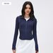 Spring New Arrival Women's Slim Fit Hooded Short Jacket, Professional Quick Drying Yoga Fitness Jacket D25180_ecoleips.com