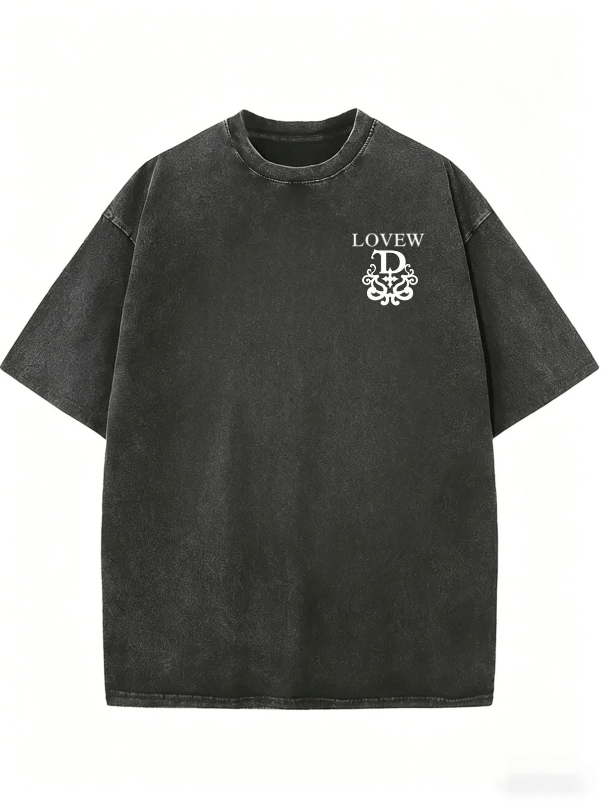 Women's Vintage Washed Boyfriend Tee, Casual Oversized Short Sleeve Summer Top_ecoleips.com