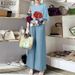 Women's Autumn Fashion Printed Wide Leg Pants Two Piece Set Cross Border Foreign Trade for European And American Markets_ecoleips.com