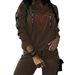 Women's Clothing Women's Long Sleeve Hooded Striped Two Piece Set Early Autumn Casual Fashion For Formal & Casual For Women_ecoleips.com