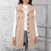 Fuzzy Fleece Vest For Women – Oversized Sleeveless Cardigan With Notched Collar & Pockets, Longline Plush Coatigan (Beige, S-XXL)_ecoleips.com