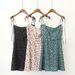 Cross-border 2018 Summer French Floral Print Spaghetti Strap Off-Shoulder Short Slim-Fit Backless Dress For Women_ecoleips.com