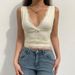 American Street Style Lace Trim Patchwork Sexy V-neck Double-layer Camisole Hot Girl Slim Fit Base Layer Top_ecoleips.com