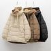 Bitter Winter 90 White Duck Down Women's Simple Solid Color Double Zipper Down Jacket Women_ecoleips.com