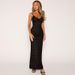 Women's Clothing Suspender Lace Splicing See Through Dress Slim Solid Color Backless Sexy Long Skirt Women's Clothing_ecoleips.com