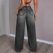 European American Cross-border Loose High-waisted Fashionable Drapey Long Wide-leg Trendy Pants, Spring And Autumn_ecoleips.com