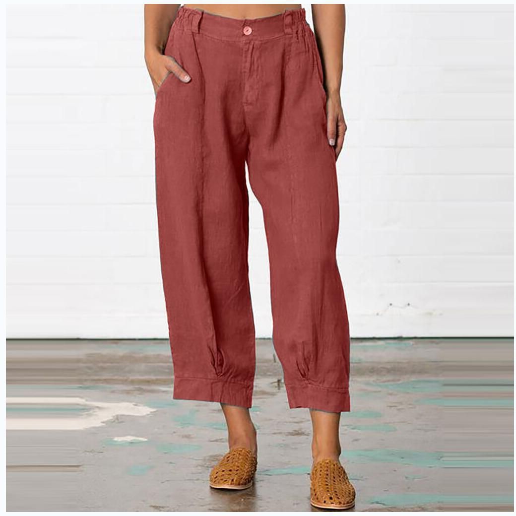 Women's Clothing New Loose Large Size Nine Points Casual Pants Slim_ecoleips.com