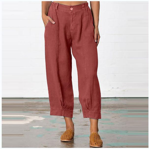Women's Clothing New Loose Large Size Nine Points Casual Pants Slim_ecoleips.com
