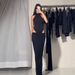Women's Solid Color Patchwork Sleeveless Halter Neck Tight Dress European American Style Summer Fashion Sexy Hot Girl_ecoleips.com