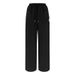 AC846 New American-tyle Caual Comfortable Port Veratile Wide-leg Looe Drawtring Triped High-waited Women'_ecoleips.com