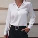 Women's Clothing Women's Shirt Versatile Simple Solid Color Shirt Long Sleeve Mid Length Large Size Shirt_ecoleips.com