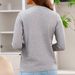 Women's Faux Two-Piece Knit Sweater, Slimming Casual Long Sleeve Pullover, Soft Acrylic-Polyester Blend (Light Gray, S/M/L/Xl)_ecoleips.com