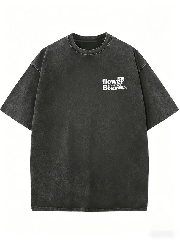Women's Loose Fit Washed Tee, Oversized Casual Summer Essential Shirt_ecoleips.com