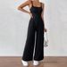 Voya Hot Selling Women's Spring And Summer Simple And Elegant Jumpsuit, Sexy Backless Camisole Jumpsuit Pants_ecoleips.com