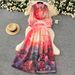 Women’s Clothing Celebrity High End Printed Suit For Women Lantern Sleeve Button Down Shirt + High Waist Wide Skirt_ecoleips.com