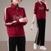 "Trendy Women's Tracksuit Set – Slim-Fit Hoodie & Joggers (Black/Red/Brown/Beige)"_ecoleips.com