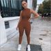Women's Clothing Autumn Street Style Women's Polyester Jumpsuit Thick Casual Pants For Formal & Casual For Women_ecoleips.com