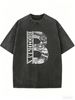 Women's Round Neck T-shirt, Retro Pattern, Loose Casual Street Style Short-sleeved Top._ecoleips.com