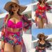 New Three Piece Bikini Swimsuit Long Sleeved Cover Up Sexy Women's Swimwear_ecoleips.com