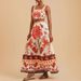 2025 Cross-Border European And American Women's Fashion Printed Sexy Elegant Camisole + Skirt Set_ecoleips.com