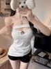Sexy Strapless Inner Top With Chest Pads, Anti-Exposure, Suitable For Outerwear, Made Of Rayon_ecoleips.com