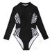 Swimsuit, Women's Surfing Long Sleeved Jumpsuit, Oversized Conservative Diving Suit, Swimsuit_ecoleips.com