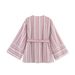 Parisian-Inspired Striped Workwear Set – Breathable Linen-Blend Office-to-Brunch Ensemble (Adjustable Waist & Roll-Up Sleeves)_ecoleips.com