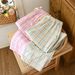 2026 New Spring/Summer Women's Sleeper Pants 100% Cotton Cotton Cotton Gauze Pants Checkered Casual Loose Home Pants_ecoleips.com