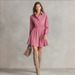 Women's Autumn Winter Suede Flannel Long Sleeve Button Down Shirt Dress With Princess Style, Mid-Length, Casual & Elegant For Travel, Leisure_ecoleips.com