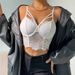 Summer Autumn Women's Sexy Lace Camisole Small Vest Eye Catching Design Perspective Chest Support Cross Border Fashion Top_ecoleips.com