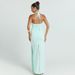 Women's Elegant Halter Neck Mini Dress European American Style Spring New Sexy Backless Fishtail Waist Ribbon Deep V Dress_ecoleips.com