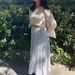 AC206 Vintag Floral Patchwork Vacation Styl Amrican High-Waistd Slimming A-Lin Skirt, Nw Mid-Lngth Skirt_ecoleips.com