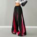 Women's Clothing Unisex Retro Flare Pants With Zip Details - 90s Hip-Hop Streetwear Joggers, High-Waisted Wide Leg Trousers For Men & Women_ecoleips.com