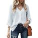 Spring Summer Plus Size Loose Shirt Women's Casual Top V Neck Versatile Sexy New Arrival 2026_ecoleips.com