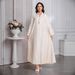 Glamorous Dress – Sparkling Embroidered Abaya For Women – Saudi Arabian Dubai Evening Gown (Sky Blue, Mint Green, Beige, S-XXL)_ecoleips.com