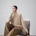 girl 2025 Winter New Women's Cashmere Round Neck Base Shirt Gentle Style Hollow Tassel Fringe Thick Pullover Sweater_ecoleips.com