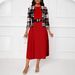 New Arrival Women's European American Style Printed Two Piece Dress Fashionable Casual Maxi Dress for Summer_ecoleips.com