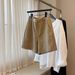 Highly Recommended! Fashionable Casual, High-quality Old Money Style~khaki Linen High-waisted Slimming And_ecoleips.com