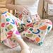 New Korean Sleep Bottoms Women Outwear Large Size Pants Trousers Home Clothes Loose Wide Leg Pants Girl Casual Flower Sleepwear_ecoleips.com