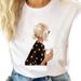 European And American Women's Summer Simple Letter Print Urban Girl Base Shirt_ecoleips.com