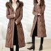 Women's Long Hooded Winter Coat With Detachable Hood, Thickened Polyester Puffer Jacket For Cold Weather, Elegant Commuter Style_ecoleips.com