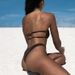 Women's Clothing U Shaped Gathered Big Breast Bikini Split Bikini High End Luxury Fabric Swimsuit_ecoleips.com