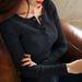 2025 Threaded Premium Cotton 2025 Winter Women's Bottom Shirt Button Up Top Long Sleeved T-Shirt Versatile Interior, Slim Fit_ecoleips.com