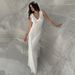 Women's Clothing Holiday Style Sexy Fashion Suspender Long Skirt Three Dimensional Flower Knitted Dress Female_ecoleips.com