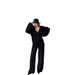 Spring And Autumn New Casual Women's Clothing Solid Color Long Sleeve Button Sweater Cardigan Pants Fashion Suit_ecoleips.com