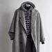Double-sided Cashmere Coat, New Black And Gray Loose Medium And Long High-end Woolen Coat._ecoleips.com