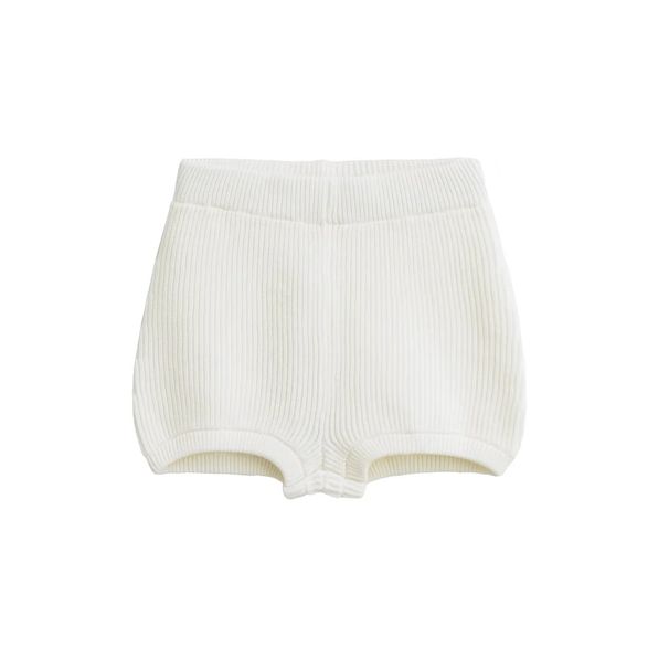 Women's Clothing Elastic Tight Hip Wrapped Knitted Shorts New Spring Fashion Versatile Solid Color Hot Girl Casual Hot Pants For Women_ecoleips.com